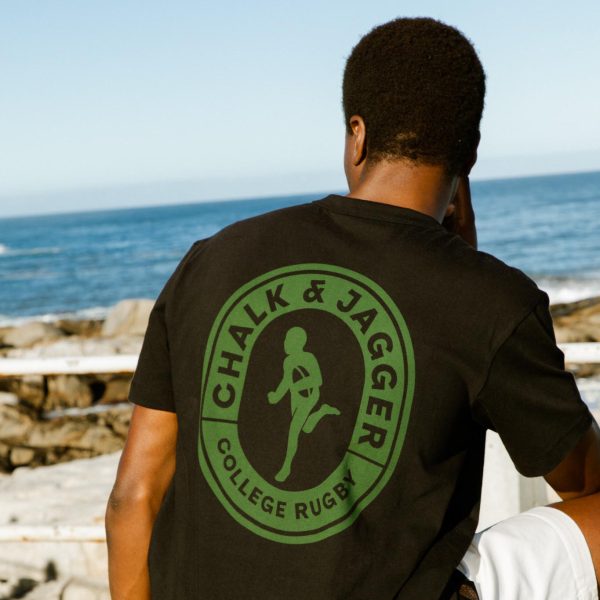 Unisex Black Regular Rugby T-Shirt - Image 7