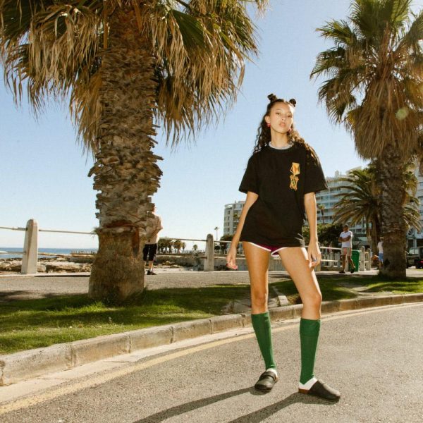 Unisex Black Regular Rugby T-Shirt - Image 9