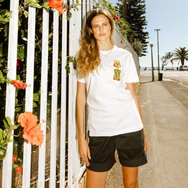 Unisex White Regular Rugby T-Shirt - Image 6