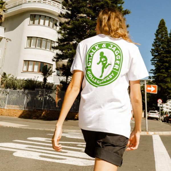 Unisex White Regular Rugby T-Shirt - Image 7