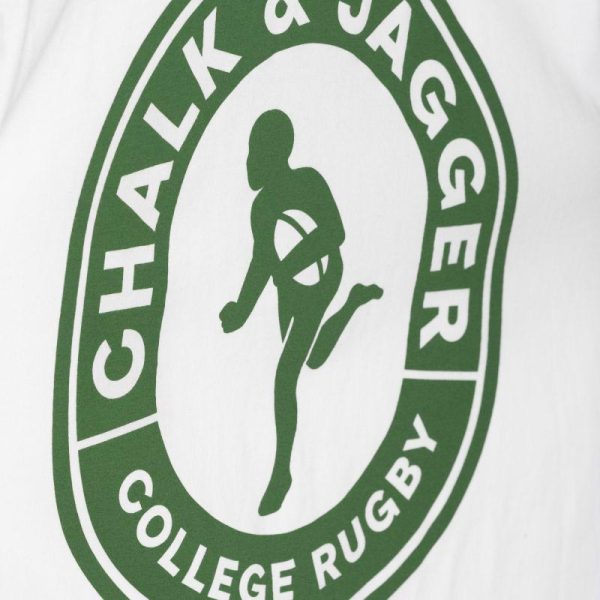 Unisex White Regular Rugby T-Shirt - Image 4