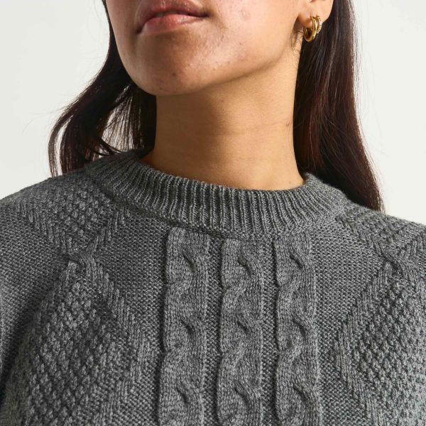 School Grey Crop Knit - Image 4