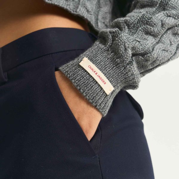 School Grey Crop Knit - Image 7