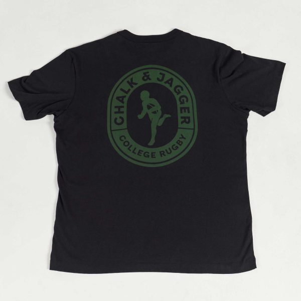 Unisex Black Regular Rugby T-Shirt - Image 5