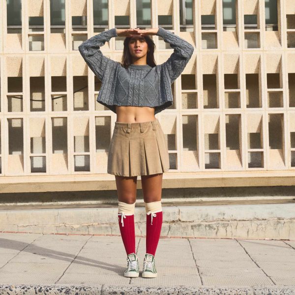 School Grey Crop Knit - Image 8