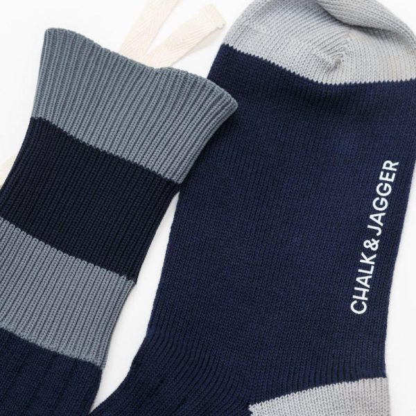 Midnight Stripe Rugby Socks - Image 4