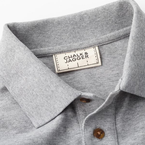 Unisex Grey Polo Rugby Shirts - Image 2