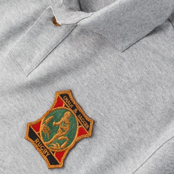 Unisex Grey Polo Rugby Shirts - Image 3