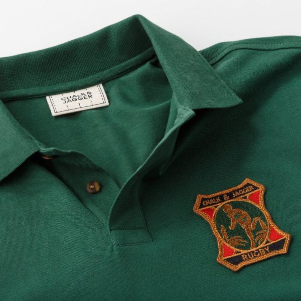 Unisex Green Polo Rugby Shirts - Image 2