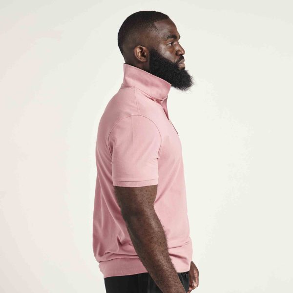 Unisex Pink Polo Rugby Shirt - Image 4