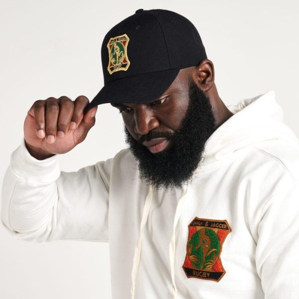 Black Snapback Curved Peak Cap - Image 5